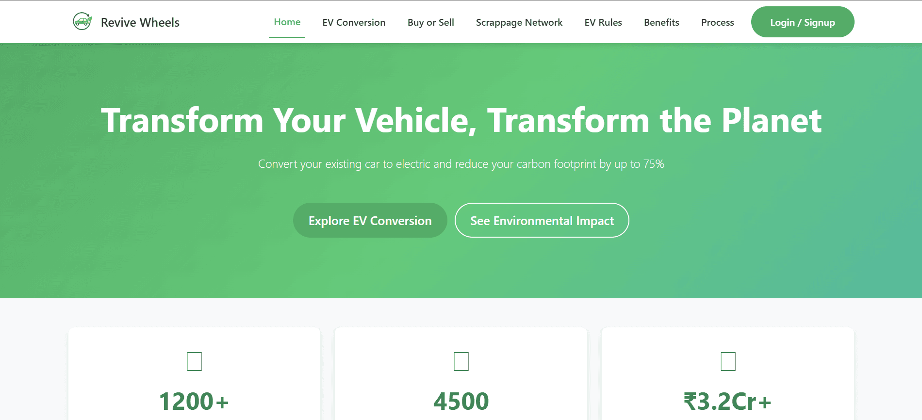 ReviveWheels home page